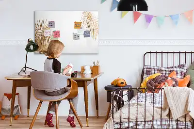 Magnetisk skrivetavle med motiv af eksotiske blade