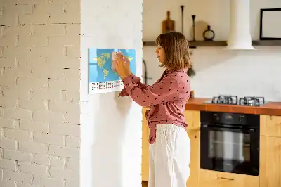 Magnetisk verdenskort tavle til at tegne på