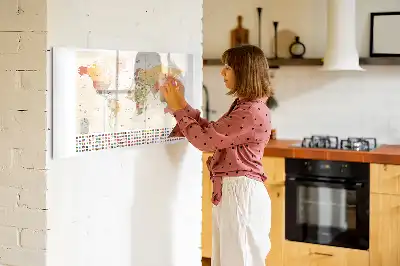 Magnetisk tegnetavle verdenskort projekt til børn