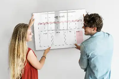 Magnetisk ugeplanlægger skrivetavle
