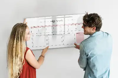 Magnetisk ugeplanlægger skrivetavle