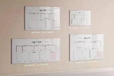 Magnetisk ugeplanlægger skrivetavle