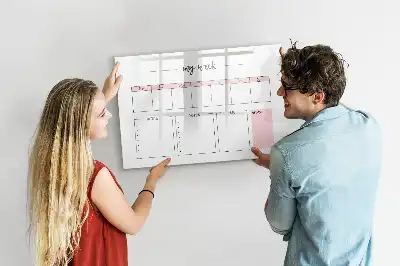 Magnetisk ugeplanlægger skrivetavle