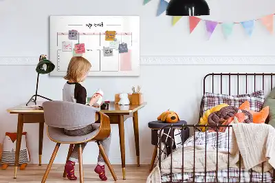 Magnetisk ugeplanlægger skrivetavle