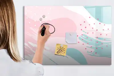 Magnetisk tegnetavle pastel abstrakt motiv