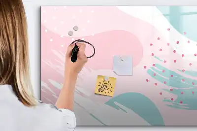 Magnetisk tegnetavle pastel abstrakt motiv