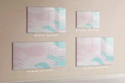 Magnetisk tegnetavle pastel abstrakt motiv