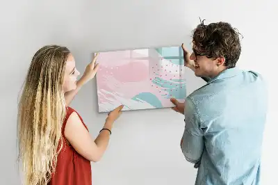 Magnetisk tegnetavle pastel abstrakt motiv