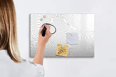Magnetisk tegnetavle motiv med abstrakte linjer