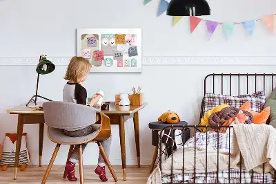 Magnetisk tegnetavle med motiv af glade dyr