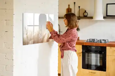 Magnetisk tegnetavle med træåremønster