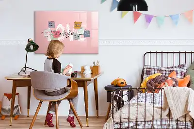 Magnetisk skrivetavle med teksten Elsk dig selv