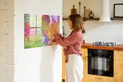 Magnetisk tavle til at tegne på malet væg