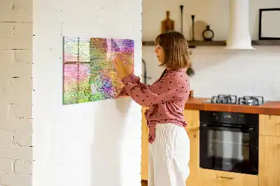 Magnetisk tavle til at tegne på malet væg