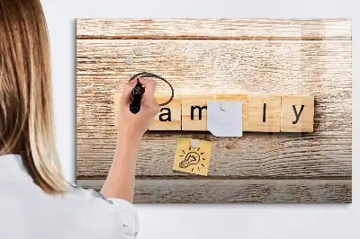 Magnetisk skrivetavle til familien