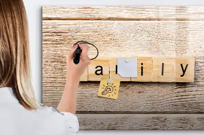 Magnetisk skrivetavle til familien