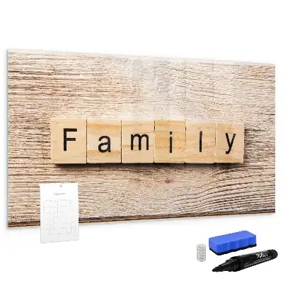 Magnetisk skrivetavle til familien