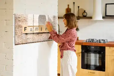 Magnetisk skrivetavle til familien