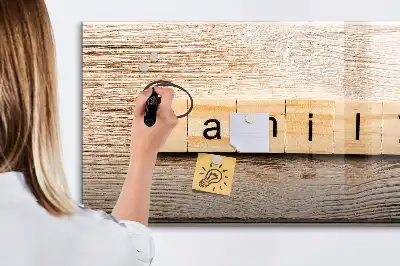 Magnetisk skrivetavle til familien