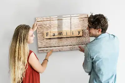 Magnetisk skrivetavle til familien