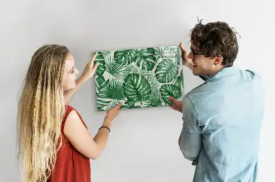 Magnetisk tegnetavle med motiv af monstera-blade