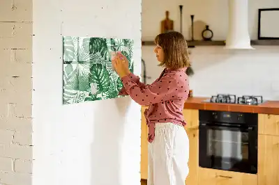 Magnetisk tegnetavle med motiv af monstera-blade