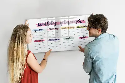 Tavle til at tegne magnetisk Håndskrevet planner