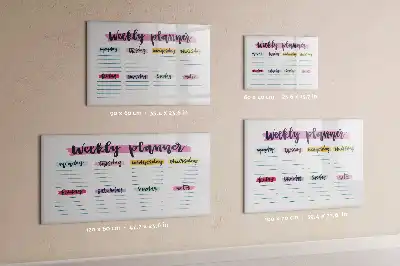 Tavle til at tegne magnetisk Håndskrevet planner