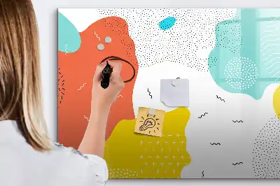 Magnetisk tegnetavle med POP-abstraktion motiv