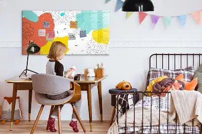 Magnetisk tegnetavle med POP-abstraktion motiv
