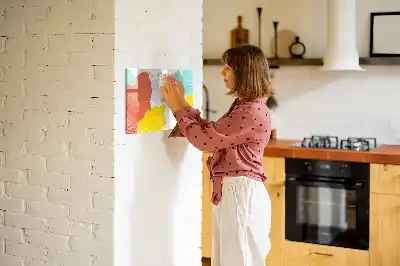 Magnetisk tegnetavle med POP-abstraktion motiv