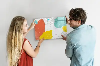 Magnetisk tegnetavle med POP-abstraktion motiv