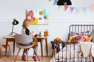 Magnetisk tegnetavle med POP-abstraktion motiv
