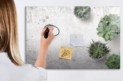 Magnetisk skrivetavle med dekorative planter