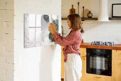 Magnetisk skrivetavle med dekorative planter