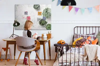 Magnetisk skrivetavle med dekorative planter
