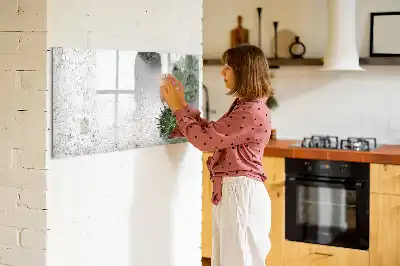 Magnetisk skrivetavle med dekorative planter