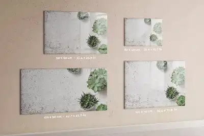 Magnetisk skrivetavle med dekorative planter