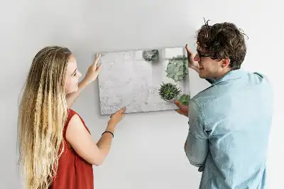 Magnetisk skrivetavle med dekorative planter