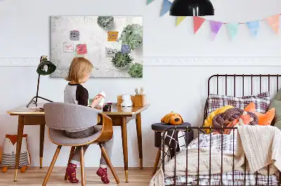 Magnetisk skrivetavle med dekorative planter