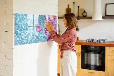 Oppustelig flamingo magnetisk skrivetavle