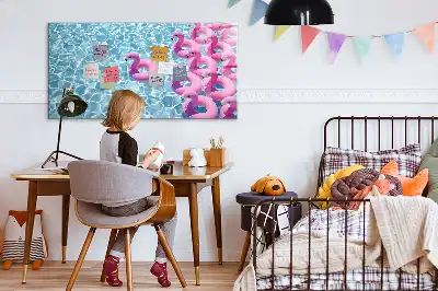 Oppustelig flamingo magnetisk skrivetavle