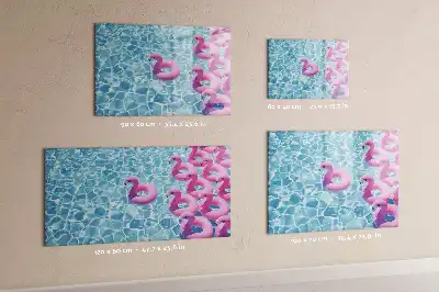 Oppustelig flamingo magnetisk skrivetavle