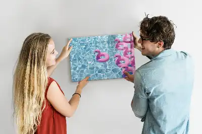 Oppustelig flamingo magnetisk skrivetavle
