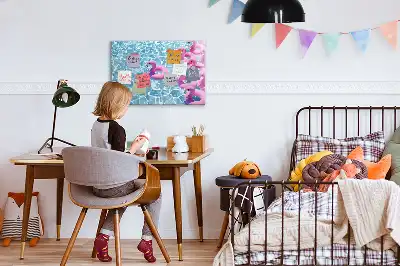 Oppustelig flamingo magnetisk skrivetavle
