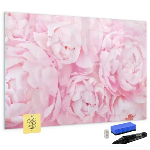 Magnetisk skrivetavle med blomstrende blomstermotiv