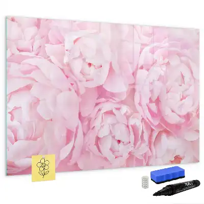 Magnetisk skrivetavle med blomstrende blomstermotiv