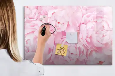 Magnetisk skrivetavle med blomstrende blomstermotiv