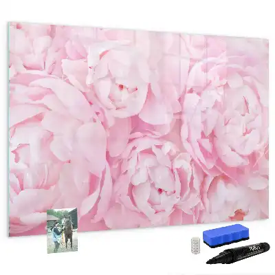 Magnetisk skrivetavle med blomstrende blomstermotiv