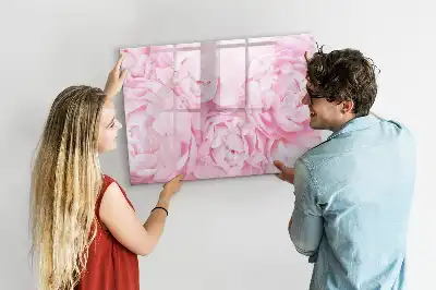 Magnetisk skrivetavle med blomstrende blomstermotiv